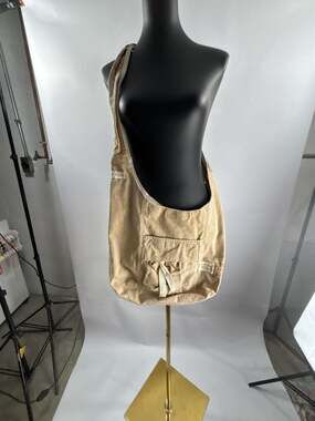Paradise E.84 Canvas Crossbody Shoulder Bag Beige